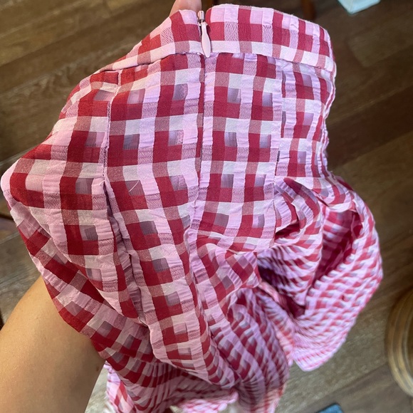 NWT Anthropologie Eva Franco Textured Plaid Skirt - Picture 7 of 10